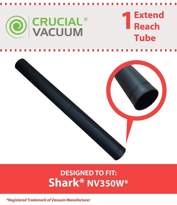 Shark 16" Extend Reach Tube Fits NV350 NV352, Part # 114FFJ, Designed & Engineered by Crucial Vacuum