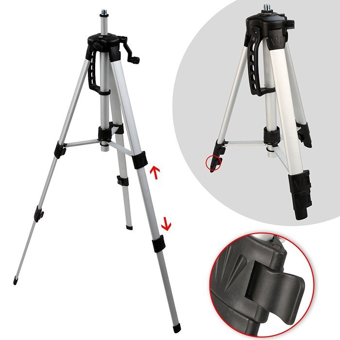 Timbertech Laser Level Tool Kit 3-10 m Range Measuring Tripod & Carring Case by Timbertech&Acirc; N3