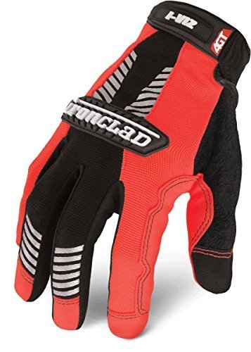 Ironclad IVO2-04-L I-Viz Reflective Orange 2 Glove, Large, 1-Pack by Ironclad