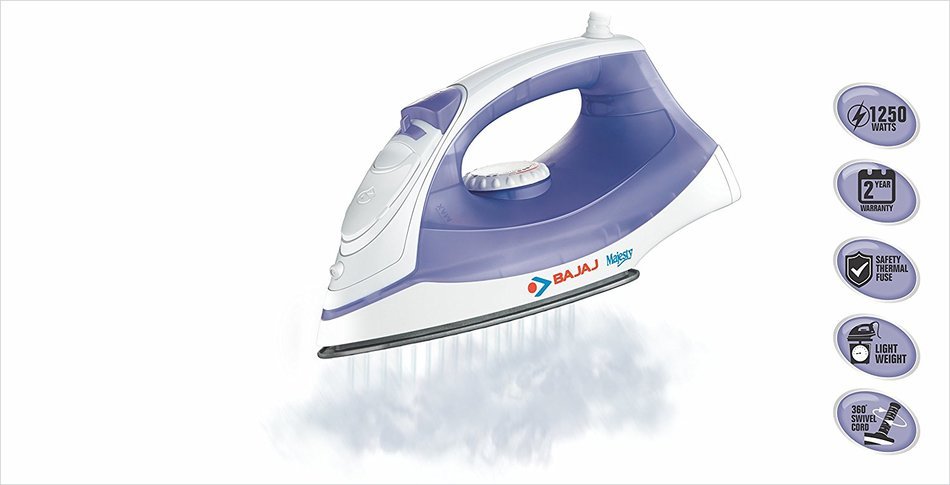 Bajaj Majesty Mx 3 1250-Watt Steam Iron N4