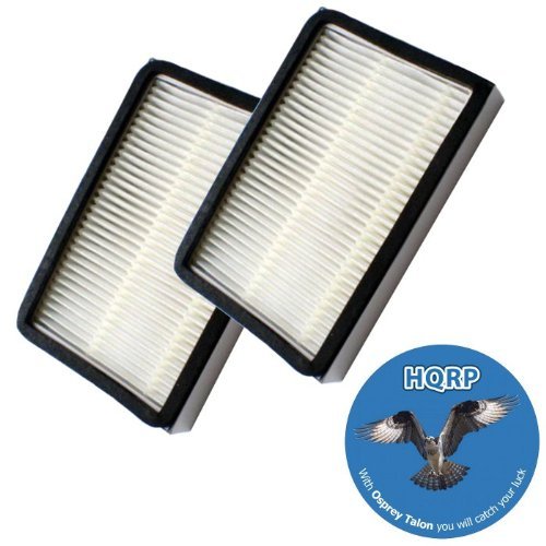 HQRP 2-Pack Vacuum Filters fits Sears / Kenmore EF-1 / KC38KCEN1000 / 8175062 / WPL4370417 + HQRP Coaster
