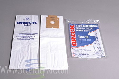Oreck Odor Fighting Vacuum Bags for Edge Series 8 Pack