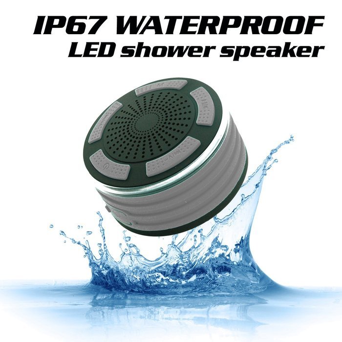 KONG KIM IPX7 100% Waterproof & Dust-proof Floating Bluetooth Shower Speaker Compatible with all Bluetooth devices... N30