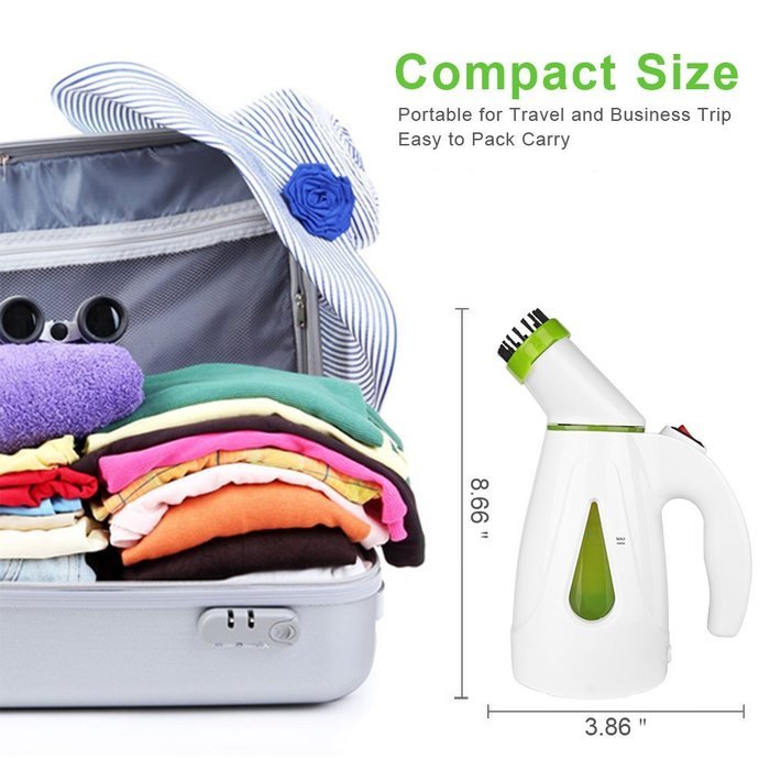 Steamer, Aidodo Portable Garment Steamer Handheld Clothes Steamer Travel Steamers, 200ML Capacity N4