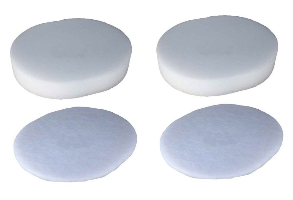 Techypro 2 pack Shark Nv80 Nv70 &UV420 Part# Xff80 Vacuum Cleaners Replacement Foam & Felt Filter Washable Reusable