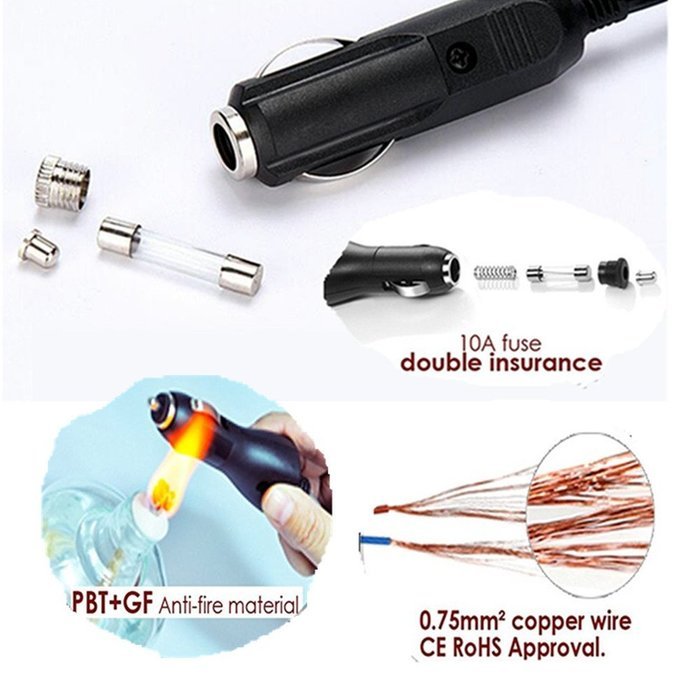 Portable Car Vacuum Cleaner- 4.5m Cable 12V 120W Wet Dry Dual-Use,Car Vacuums Handheld Automotive/Auto Vacuums... N13