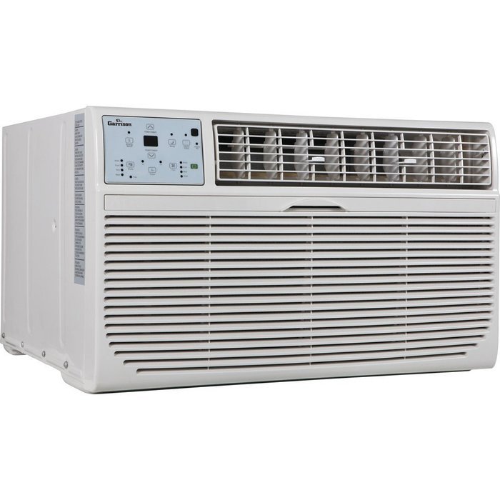 GARRISON 2477811 R-410A Through-The-Wall Heat/Cool Air Conditioner with Remote Control, 8000 BTU, White