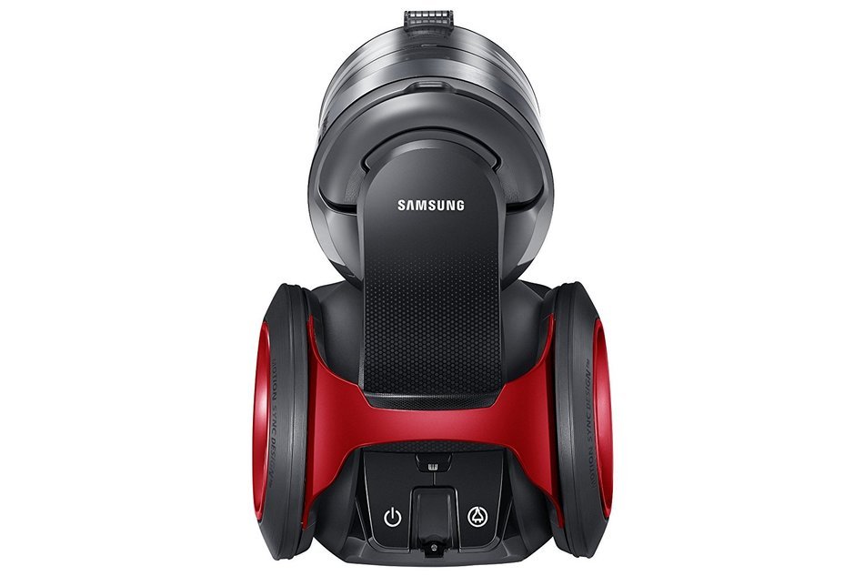 Samsung MotionSync Bagless Canister Vacuum with Power Brush - Refined Wine N4