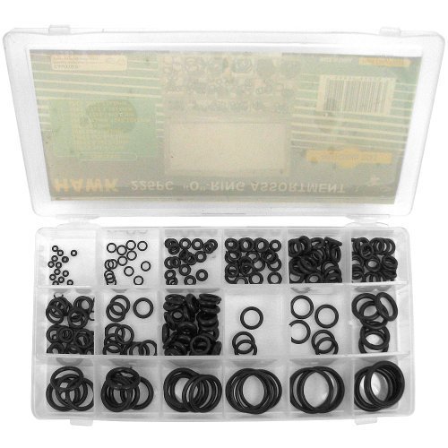 Stalwart 75-2225 Hawk O Ring Assortment Set, 225 Quality O-Rings Orings by Stalwart