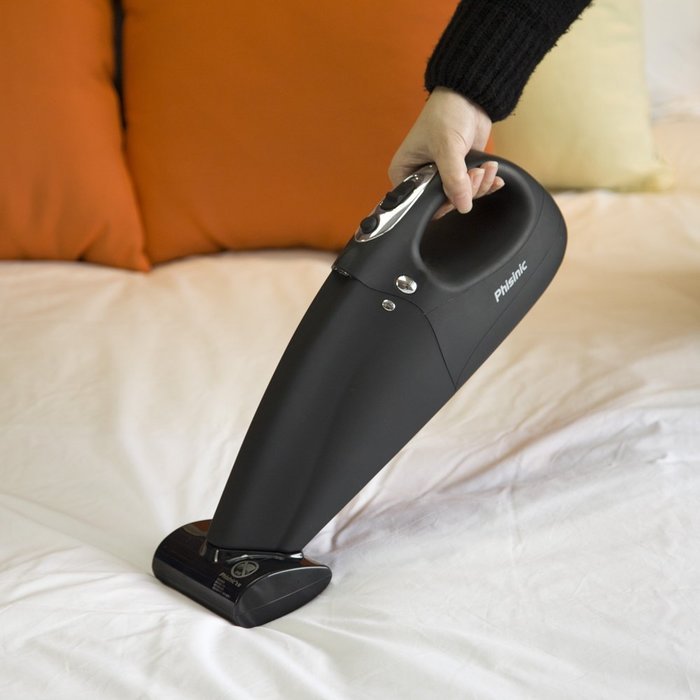 Handheld Vacuum Cleaner, PHISINC 14.8V Cordless Vac cleaner with Washable HEPA Filter and 8mm LED light N4