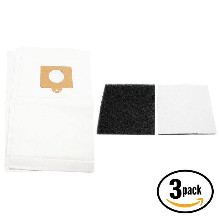 9 Replacement Kenmore 11620712000 Vacuum Bags & 3 Foam Filter - Compatible Kenmore 50558, 5055, 50557, Type C...