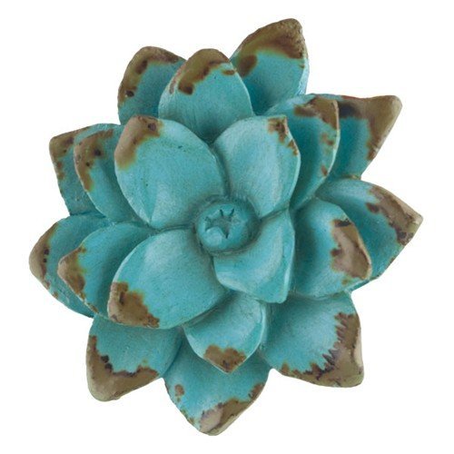 FLOWER KNOB 1.8752 Dia x 1" +1.5"Screw (Antique White) N2