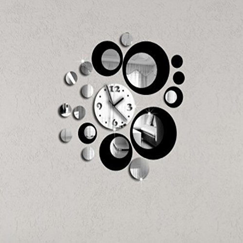 EverTrust(TM) new hot sale quartz acrylic pastoral wall clock modern home decoration luxury mirror clocks crystal...