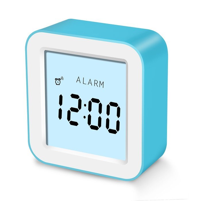 BonyTek Intelligent Digital Clock with Alarm Clock, Calendar, Temperature and Count-down Timer Display in 4 Rotating... N5
