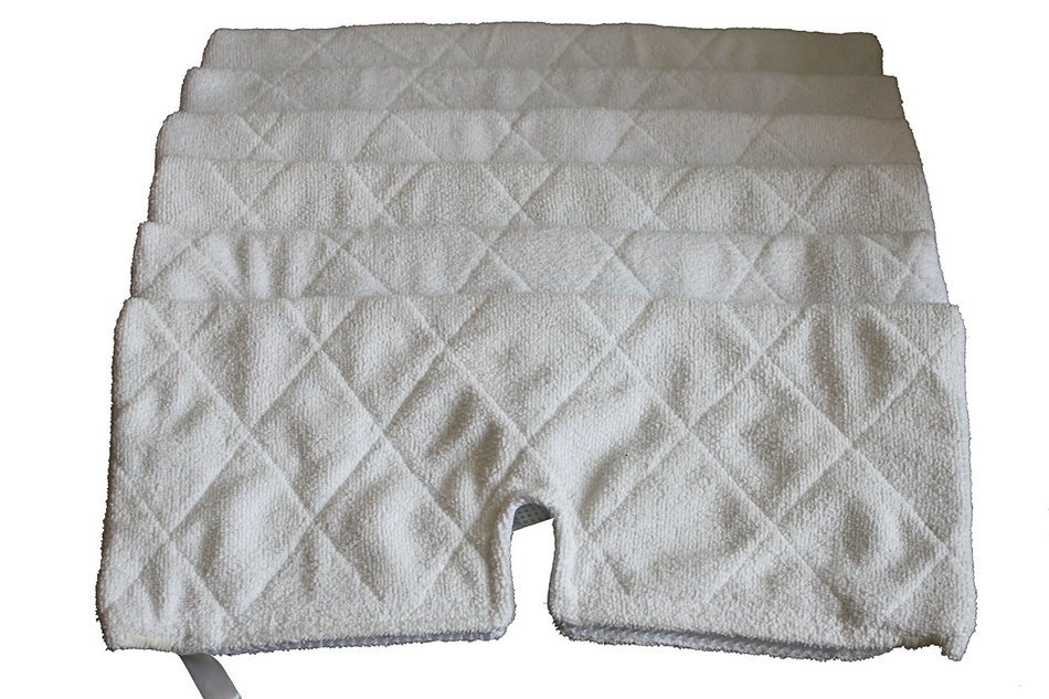Generic Microfiber Pads Suitable for Shark Steam Mop S3501 S3550 S3601 (Pack of 6)