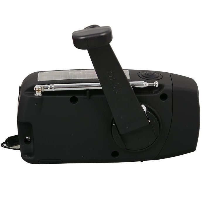 The Friendly Swede Emergency Solar Dynamo Hand Crank Radio, Smart Phone Charger and Flashlight with AM/FM/NOAA... N5
