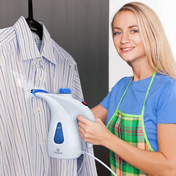 Portable Garment Steamer - Handheld Clothes Fabric Steam Iron for Professional Travel or Home - Quick Heating... N5