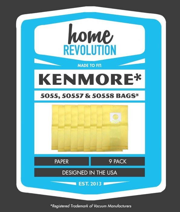 Kenmore 5055, 50558, 50557, 20-5055, 20-50557, 20-50558 Comparable Home Revolution Brand Replacement Vacuum Bags... N2