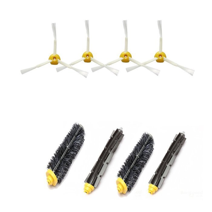 Accessory Kit for Irobot Roomba 585 595 Pet Series - Includes 4pc Side Brush, 2pc Bristle Brush and 2pc Beater...