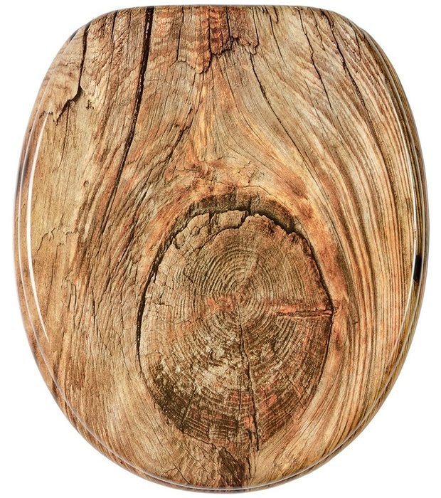 Soft Close Toilet Seat | Many Different Designs | Stable Hinges | Easy to mount surface (Rustic) by Sanilo N7