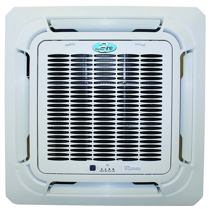 Perfect Aire 1PAMSCH18 18,000 BTU Multi-Zone Indoor Ceiling Cassette, Low Noise Airflow N2
