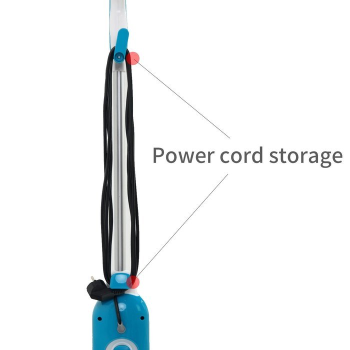 Kazoo Microfiber Steam Pocket Mop, 1000W/450ml, Blue N8