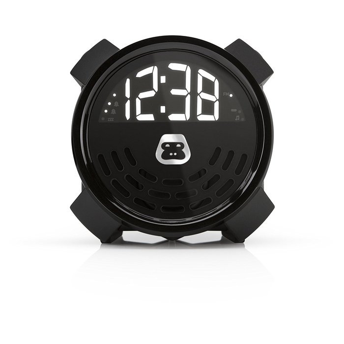 G-Project G-BUZZ Portable Alarm Clock FM Radio Speaker and USB Charging & Aux Line In N6