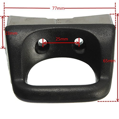 2pcs Cooker Sauce Pan Pot Replacement Short Side Handle Metal Black Pressure Pan