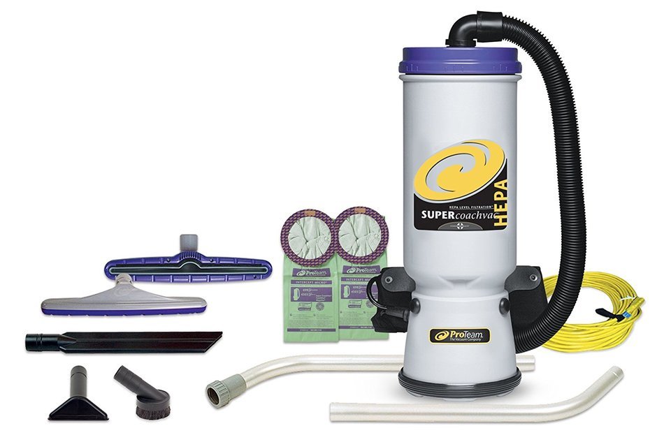 ProTeam Backpack Vacuums Super CoachVac HEPA Commercial Backpack Vacuum Cleaner with Versatile Tool Kit & Telescoping... N11
