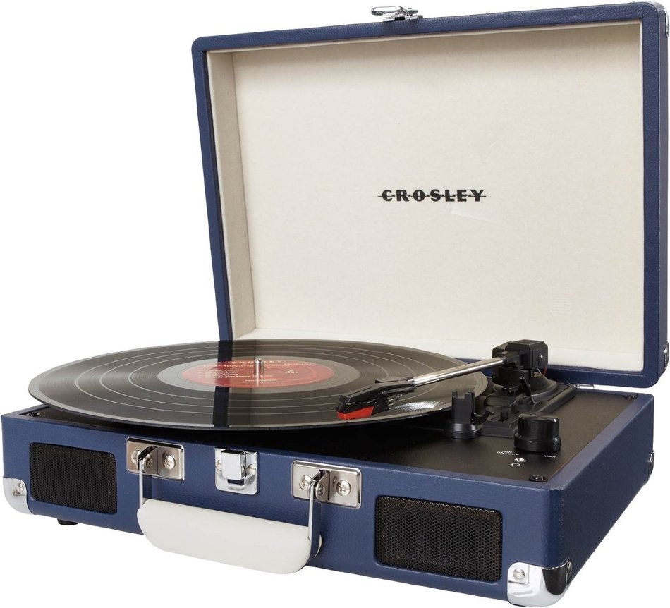 Crosley Cruiser. The Best Modern Portable & Lightweight Turntable Suitcase, Briefcase 3 Speed Gramophone, Vinyl... N24