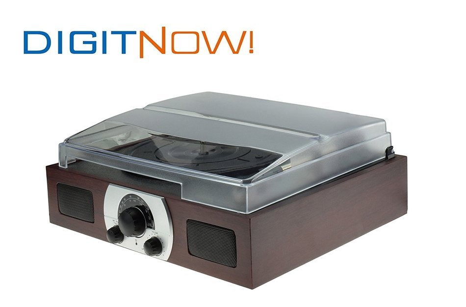 Digitnow!3-Speed Stereo Turntable with AM/FM Stereo Radio - AUX IN & OUT N2