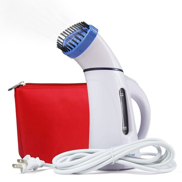 Portable Fabric Steam Cleaner Mini Travel Garment Steamer with Zipper Waterproof Travel Pouch N21