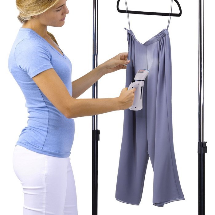 Portable Fabric Steam Cleaner Mini Travel Garment Steamer with Zipper Waterproof Travel Pouch N22