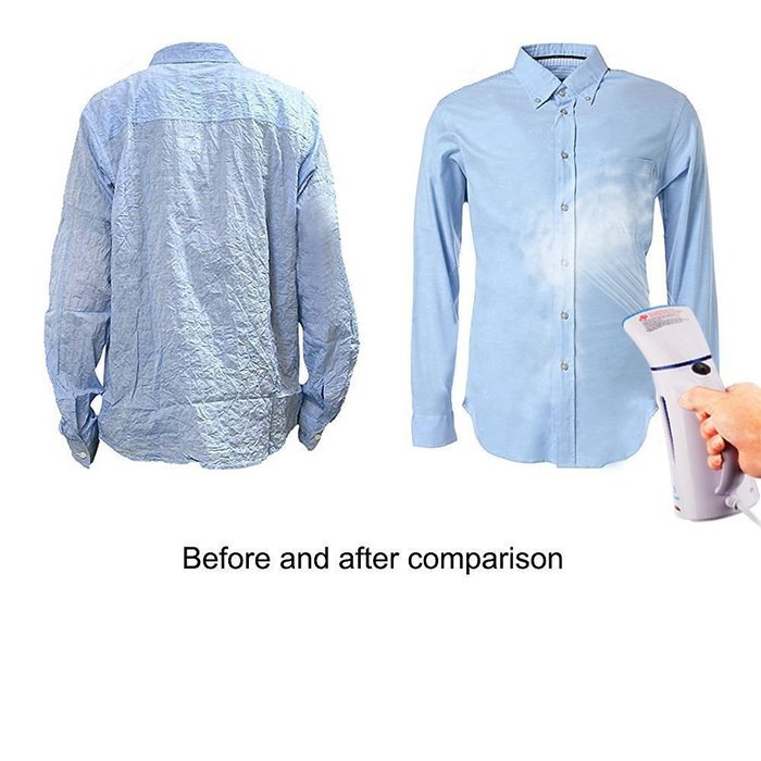 Portable Fabric Steam Cleaner Mini Travel Garment Steamer with Zipper Waterproof Travel Pouch N23