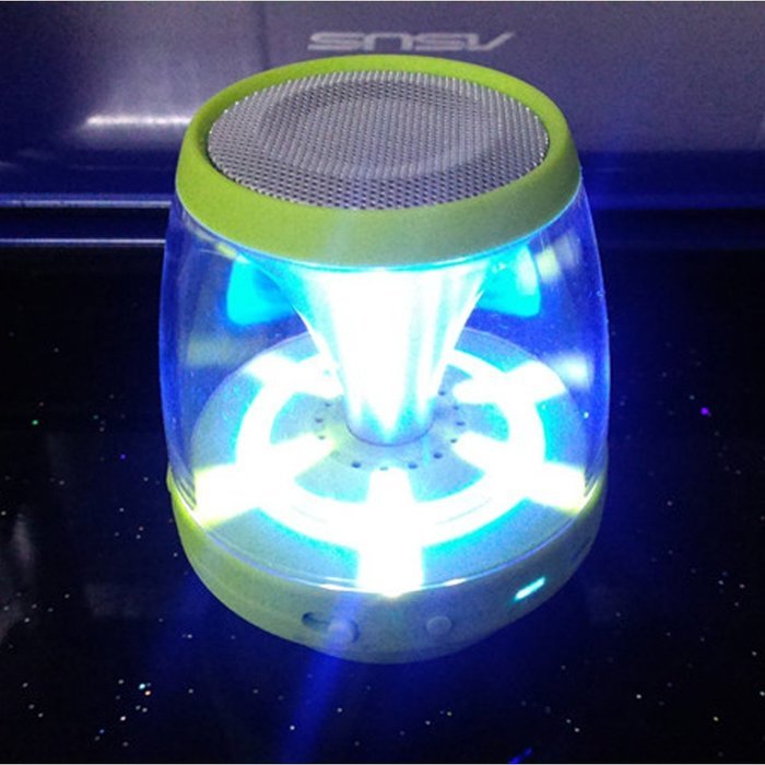 Ultra-Portable Wireless Bluetooth Speaker with Multi-Color LED Light Show，Build-in FM Radio,AUX,MIC,TF Card Slot... N9
