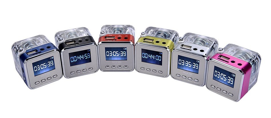 TT029 Portable Mini Music Speaker Support SD/TF Card With Alarm Clock FM Radio And LCD Screen Synchronous lyrics... N2