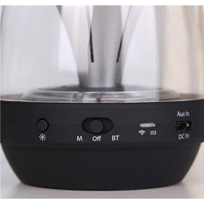 Ultra-Portable Wireless Bluetooth Speaker with Multi-Color LED Light Show，Build-in FM Radio,AUX,MIC,TF Card Slot... N12