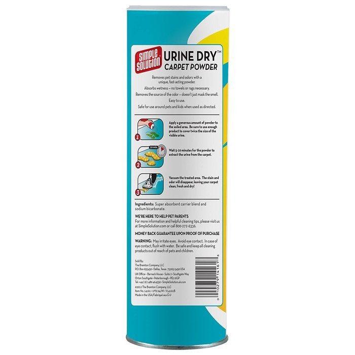 Simple Solution Urine Dry Carpet Powder, 24 oz.