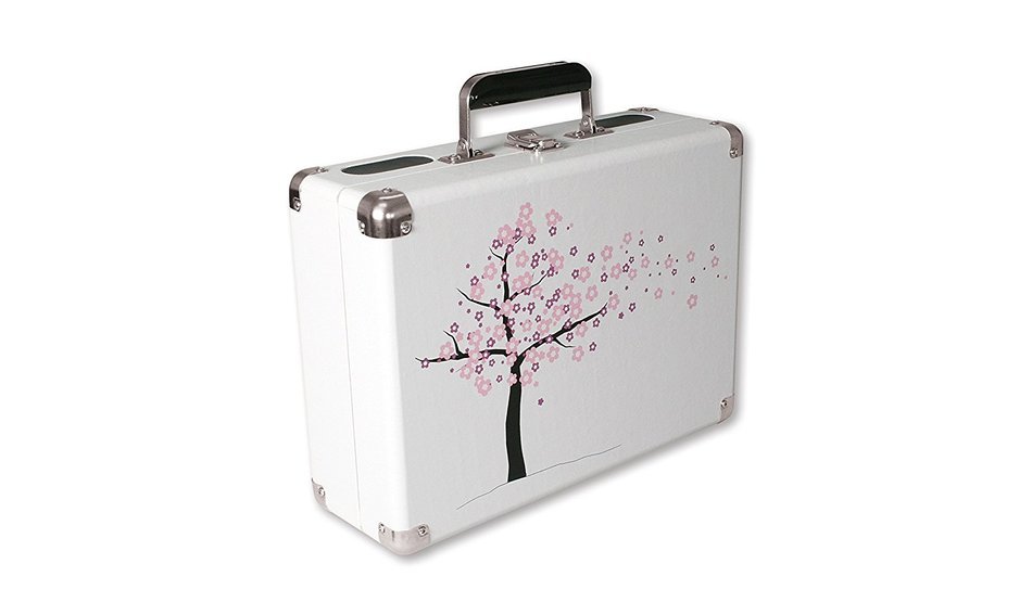 Vinyl Styl Groove Portable 3 Speed Turntable (Cherry Blossom) N3