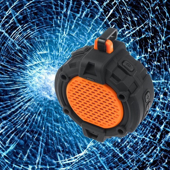 BlueFire Bluetooth 4.0 Outdoor Speaker w/ Mic, Hook & Flashlight - Waterproof Wireless Speakers for Bathroom,... N6