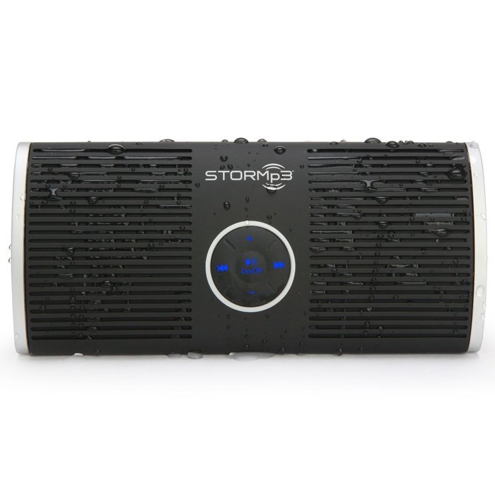 STORMp3 Water Resistant Mp3 Speaker: Internal Memory, Portable Design, Brilliant Sound. (Black) N8