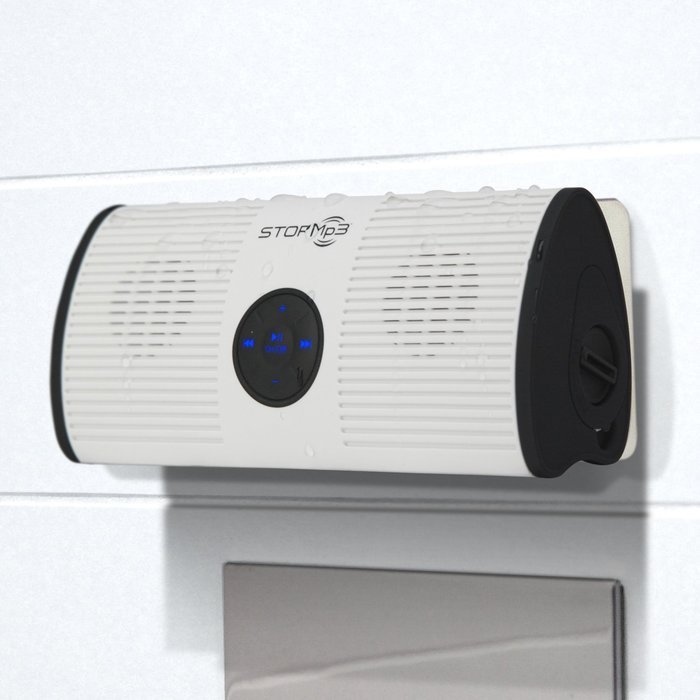 STORMp3 Water Resistant Mp3 Speaker: Internal Memory, Portable Design, Brilliant Sound. (Black) N11