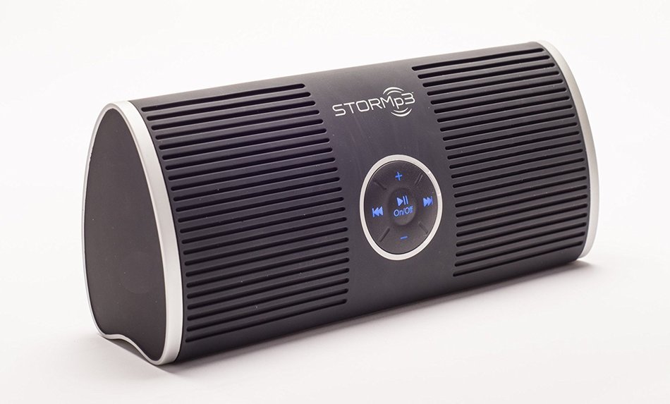 STORMp3 Water Resistant Mp3 Speaker: Internal Memory, Portable Design, Brilliant Sound. (Black) N12