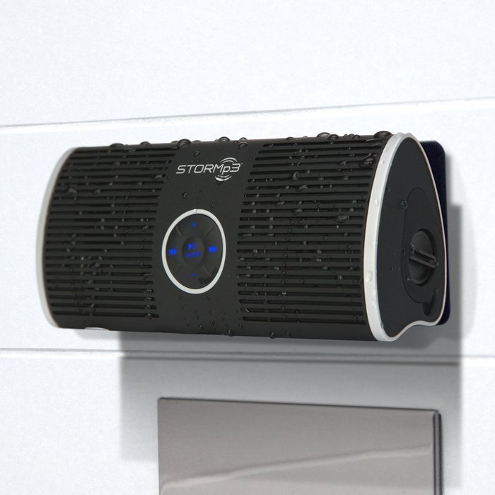 STORMp3 Water Resistant Mp3 Speaker: Internal Memory, Portable Design, Brilliant Sound. (Black) N15