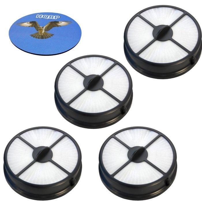 HQRP 4-Pack Hepa Media Filter Exhaust for Hoover 303902001 UH70400 UH70400BCA UH70400CA UH70400FDI UH70400PC UH70400PDI...