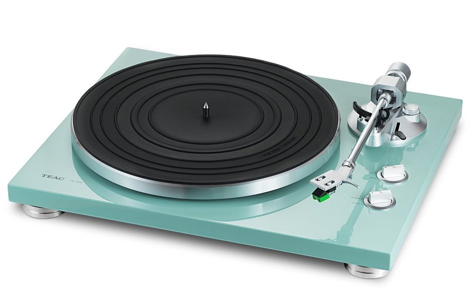 TEAC TN-300 Analog Turntable with Built-in Phono Pre-amplifier & USB Digital Output (Turquoise) N4