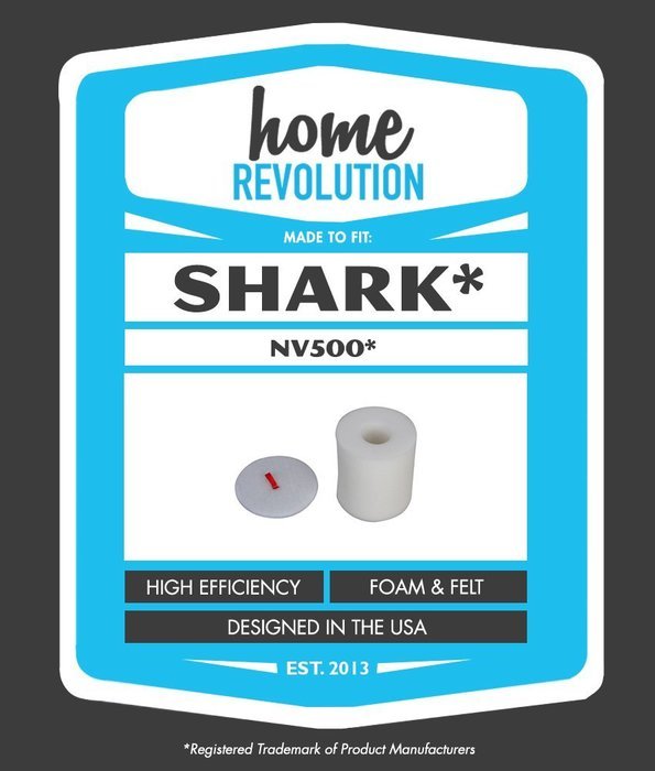 Shark XFF500 NV500 Rotator Pro Lift-Away Compatible Filter Quality Aftermarket. Home Revolution Brand Replacement N2