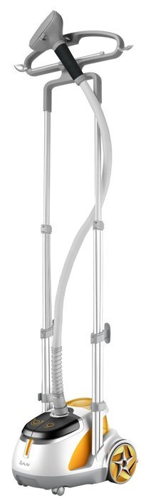 SALAV GS45-DJ Orange Professional Series Dual Bar Garment Steamer with Foot Pedals N11