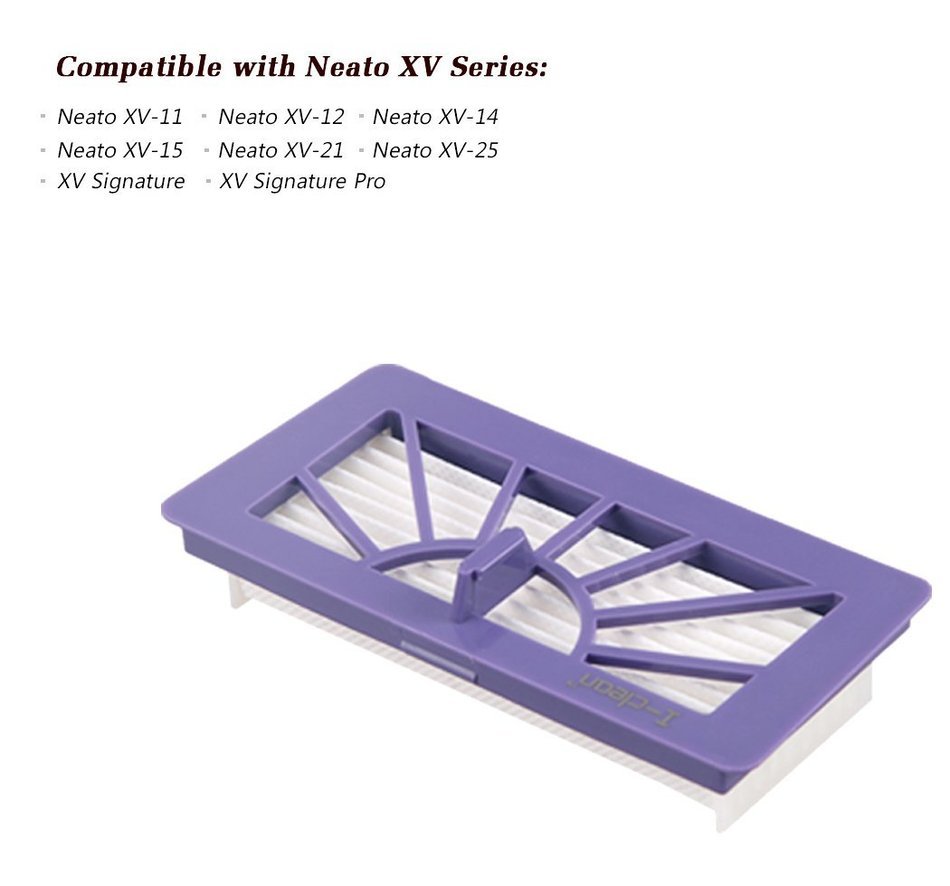 I-clean[4 Packs] Replacement Neato Filter for XV-21 XV Signature XV Signature Pro XV-11 XV-12 945-0048 XV-15 Neato... N3