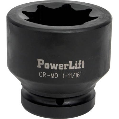 PowerLift 8 Point Air Impact Socket - 1 Inch DR x 1-3/16 Inches by PowerLift